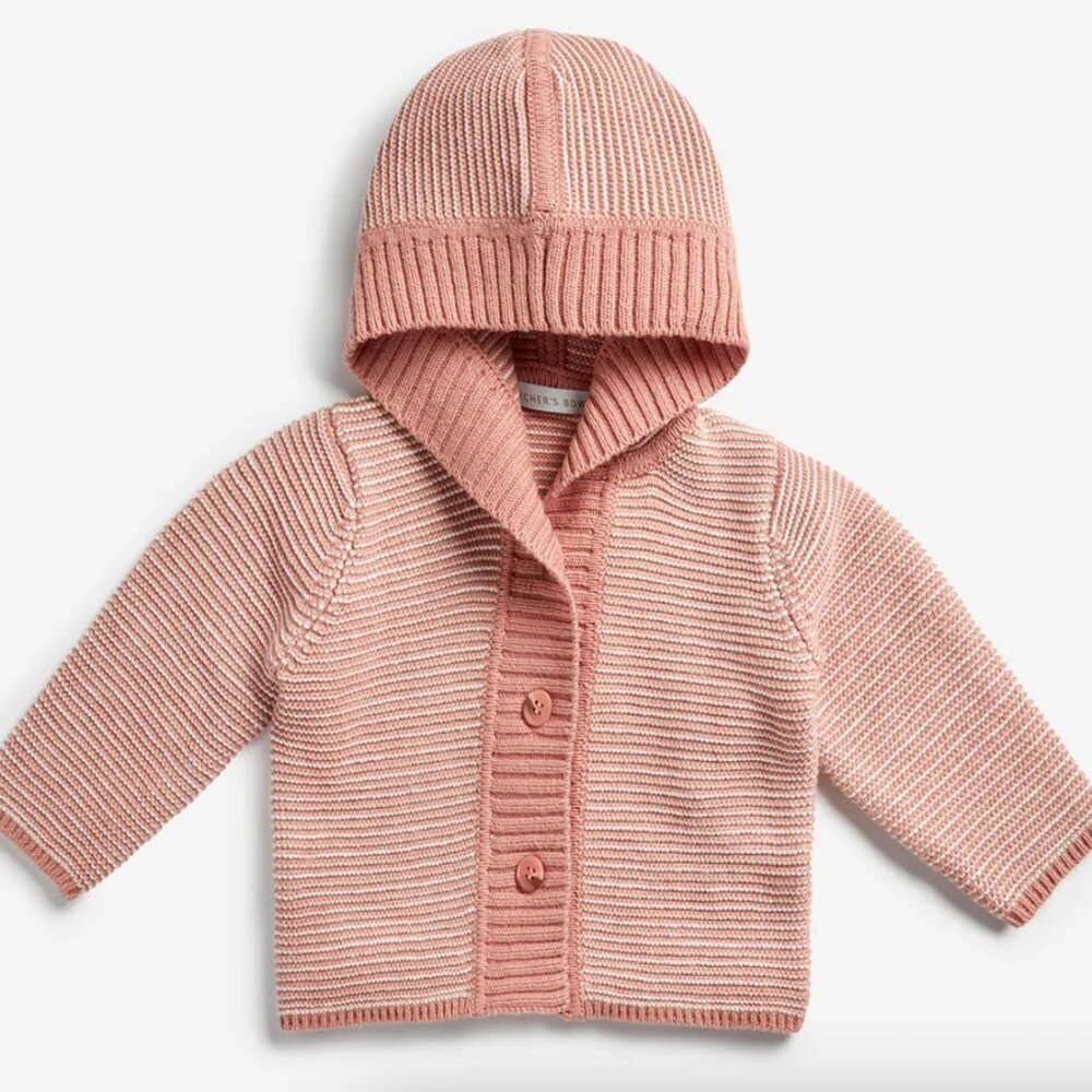 Archer's Bow Toddler Girl Pink Striped Sweater 12-18 months